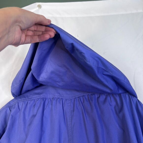 London Fog Lightweight Windbreaker Rain Jacket Retro Y2K Purple Plus Size 2X - Picture 7 of 12